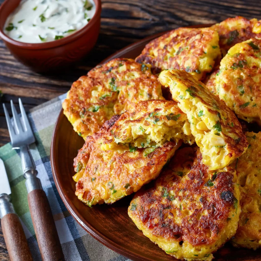 Millet Sweet Corn Fritters